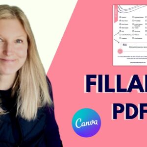 HOW TO CREATE AN EDITABLE PDF WITH CANVA: A step-by-step Canva and PDFescape tutorial