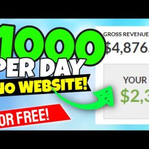Make $1000/Day For FREE Jvzoo Tutorial (NO WEBSITE Needed)