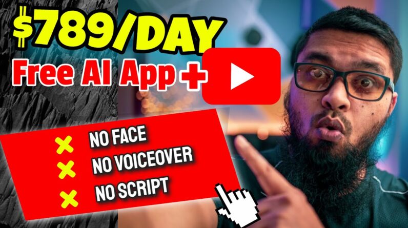 $789/Day With FREE AI APP | How to Make Money on YouTube WITHOUT Making Videos Yourself From Scratch