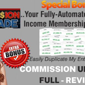 COMMISSION UPGRADE FULL REVIEW | SPECIAL BONUS | commission upgrade | GET MY CUSTOM BONUSES