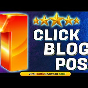 ONE CLICK BLOG POST REVIEW 🏆 1CLICK DEMO & BONUSES 🏆 BEST 1 CLICK BLOG POST REVIEWS AND TUTORIAL 🏆