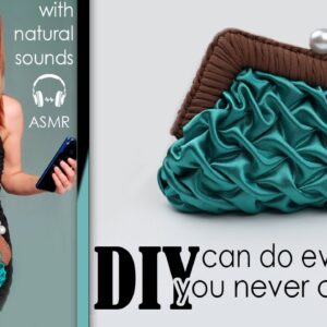 🎧RELAXING DIY SWEET PURSE BAG ✂️ NO Spend Money Idea 👜 ASMR Natural Sewing Sounds