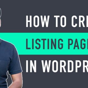 How To Create Listing Pages on Your Website (Using Custom Post Types)