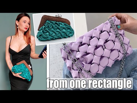 DIY FANCY CLUTCH FROM ONE PIECE OF FABRIC ❤ How to Make Smocking Purse Bag Easy ❤ GIRL CRAFT