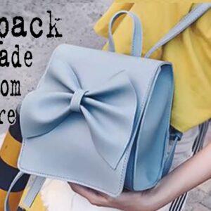 SO CUTE DIY KOREAN DESIGN BACKPACK TUTORIAL | Bowknot Bag Idea